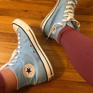 Powder blue high tops